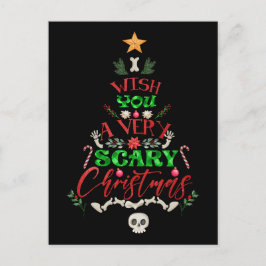 Ich wünsche dir ein sehr beängstigendes Weihnachts Postkarte