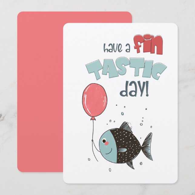Ich wünsche dir einen fein-tastischen Geburtstag!  Einladung (Vorne/Hinten)