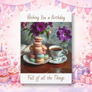 Ich wünsche dir einen Geburtstag mit all den Dinge Karte