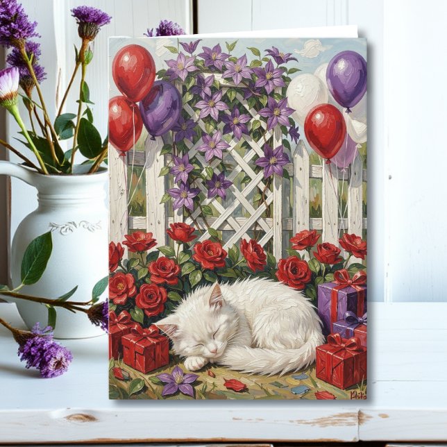 Ich wünsche dir einen Pfoten-geburtstag | Katze &  Karte (Von Creator hochgeladen)