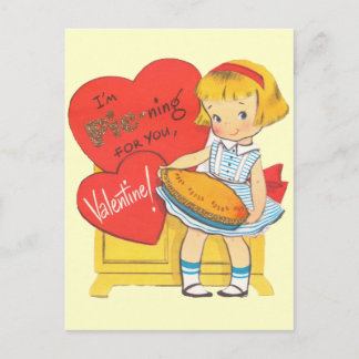 Ich wünsche dir einen Pie zum Valentinstag Feiertagspostkarte