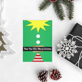 Ich wünsche dir frohe Weihnachten. Feiertagskarte