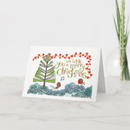 Ich wünsche dir frohe Weihnachten! Weihnachtskarte Feiertagskarte