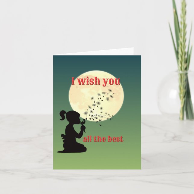 Ich wünsche Ihnen alles Gute Karte (Vorderseite)