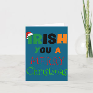 Ich wünsche Ihnen ein frohes Weihnachtsfest Irland Karte