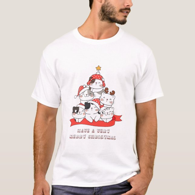 Ich wünsche Ihnen ein frohes Weihnachtsfest T-Shirt (Vorderseite)