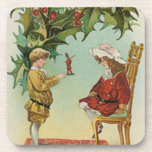 Ich wünsche Ihnen ein frohes Weihnachtsfest - Vint Getränkeuntersetzer