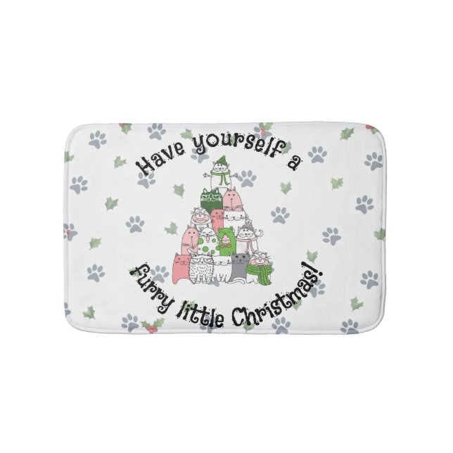 Ich wünsche Ihnen ein zorniges Weihnachten Badematte (Vorderseite)