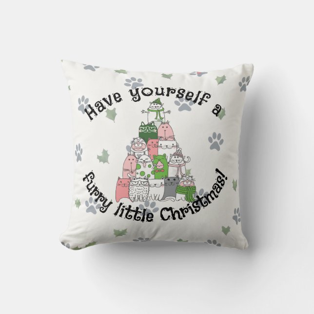 Ich wünsche Ihnen ein zorniges Weihnachten Kissen (Vorderseite)