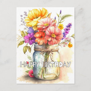 Ich wünsche Ihnen einen guten Geburtstag Postkarte
