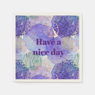 Ich wünsche Ihnen einen schönen Tag Serviette