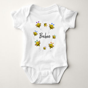 Ich wünsche Ihnen einen schönen Tag! Whimsical Bee Baby Strampler