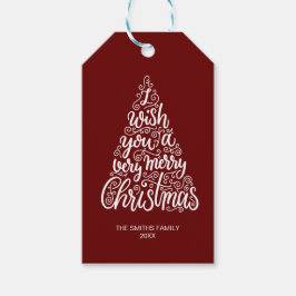 Ich wünsche Ihnen einen sehr erfreulichen Weihnach Geschenkanhänger