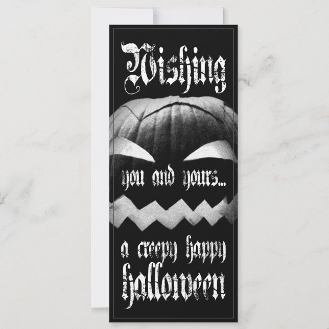 Ich wünsche Ihnen und Ihrem ein gruseliges glückli (Vorderseite)