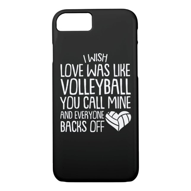Ich wünsche Liebe wie Volleyball-Anruf-Bergwerk Case-Mate iPhone Hülle (Rückseite)