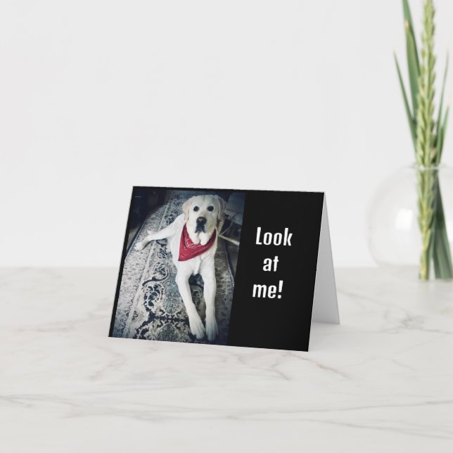 ICH WÜNSCHE MICH, "GLÜCKLICHER GEBURTSTAG" IN PERS KARTE (Vorderseite)