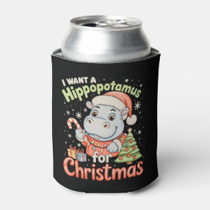 Ich wünsche mir ein Nilpferd zu Weihnachten Nilpfe Dosenkühler