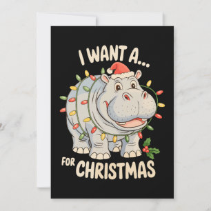 Ich wünsche mir ein Nilpferd zu Weihnachten Xmas N