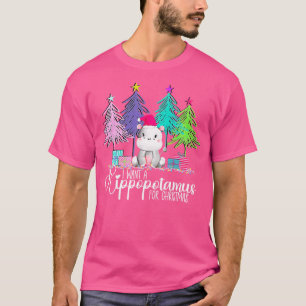 Ich wünsche mir einen Flusspferd zu Weihnachten We T-Shirt