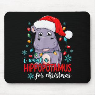 Ich wünsche mir einen Hiptamus zu Weihnachten Süße Mousepad