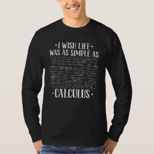 Ich wünschte, das Leben wäre so einfach wie Analys T-Shirt