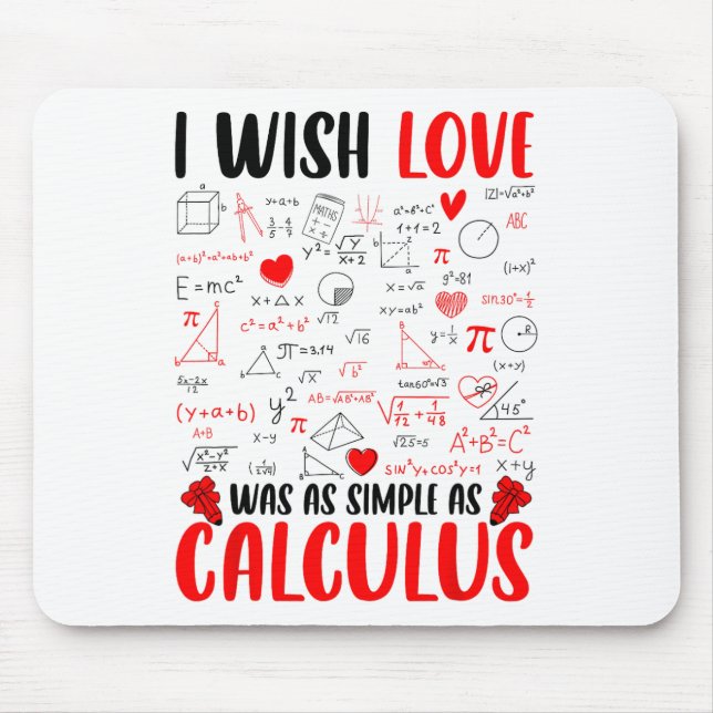 Ich wünschte, die Liebe wäre so einfach wie der Ma Mousepad (Vorne)