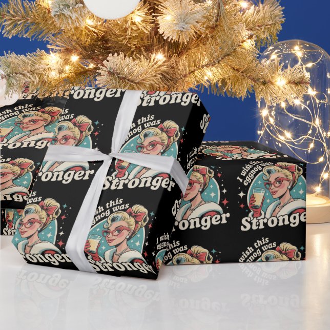 Ich wünschte, dieser Eggnog wäre ein stärkeres Fam Geschenkpapier (Feiertage)