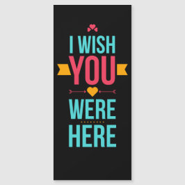 Ich wünschte, du wärest hier, Liebe hört Magnetkarte