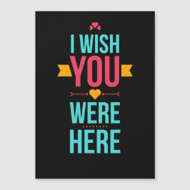 Ich wünschte, du wärest hier, Liebe hört Magnetkarte