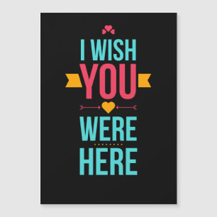 Ich wünschte, du wärest hier, Liebe hört Magnetkarte