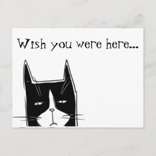 Ich wünschte, du wärest hier postkarte