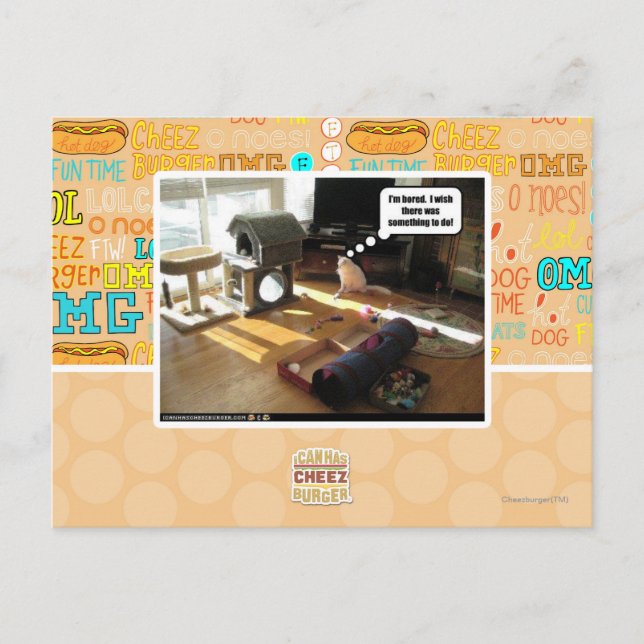 Ich wünschte, es gäbe etwas zu tun postkarte (Vorderseite)