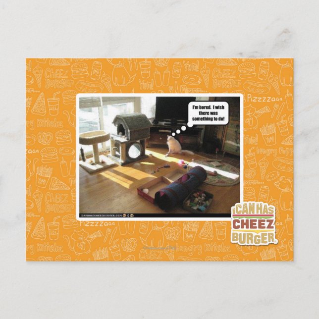 Ich wünschte, es gäbe etwas zu tun postkarte (Vorderseite)