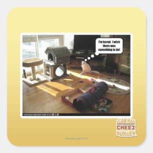 Ich wünschte, es gäbe etwas zu tun quadratischer aufkleber