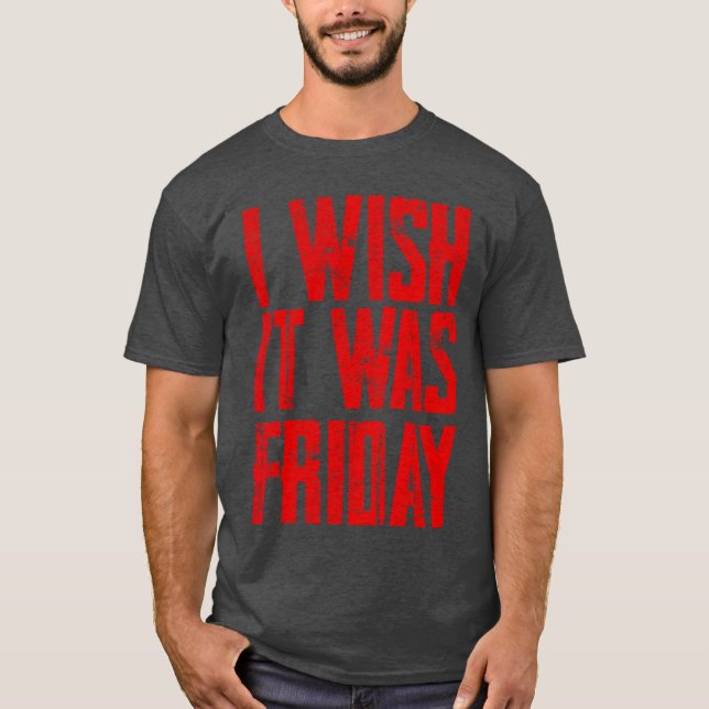 Ich wünschte, es wäre Freitag, Junge T-Shirt (Vorderseite)