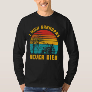 Ich wünschte, Grandpas starben nie beim Sonnenunte T-Shirt