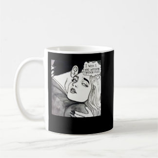 Ich wünschte, ich schaue mir Kriminalitätsdateien  Kaffeetasse