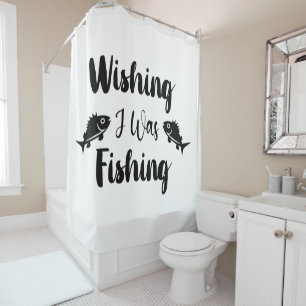 Ich wünschte, ich wäre ein lustiges Zitat Duschvorhang