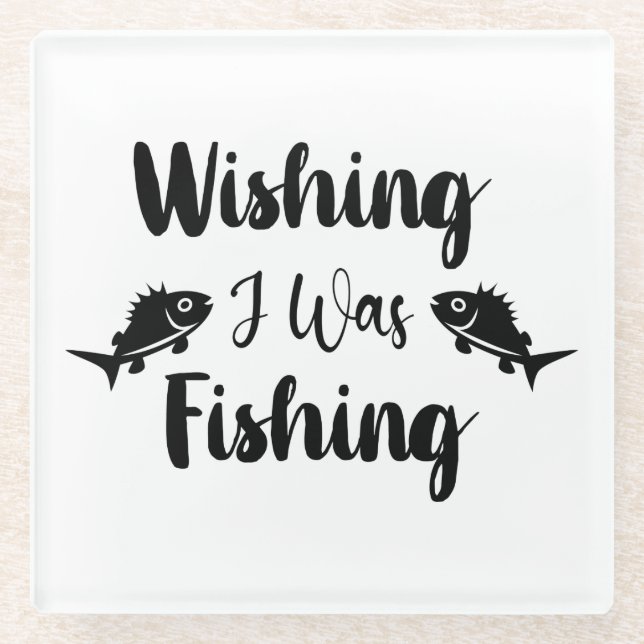 Ich wünschte, ich wäre ein lustiges Zitat Glasuntersetzer (Vorderseite)