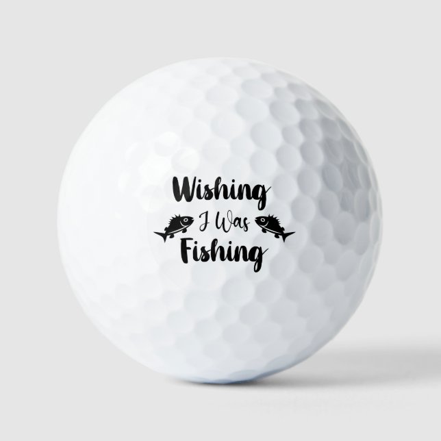 Ich wünschte, ich wäre ein lustiges Zitat Golfball (Vorderseite)