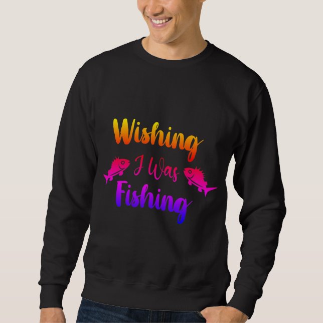 Ich wünschte, ich wäre ein lustiges Zitat Sweatshirt (Vorderseite)