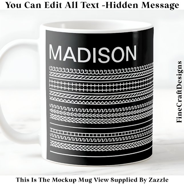 Ich wünschte, ich würde stricken & Name versteckte Kaffeetasse (Von Creator hochgeladen)