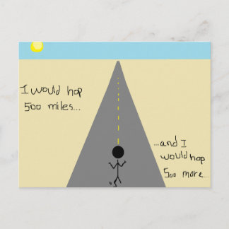 Ich würde 500 Meilen klettern.. Postkarte