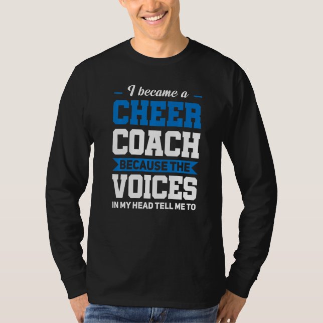 Ich wurde Cheer Coach Cheerleader T-Shirt (Vorderseite)