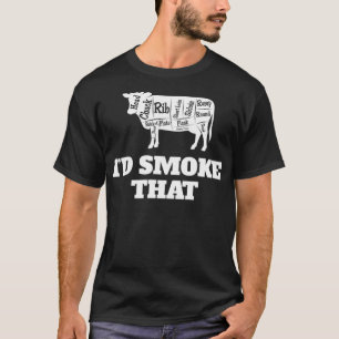 Ich würde das rauchen - Meat Smoker Angepasst Sco T-Shirt