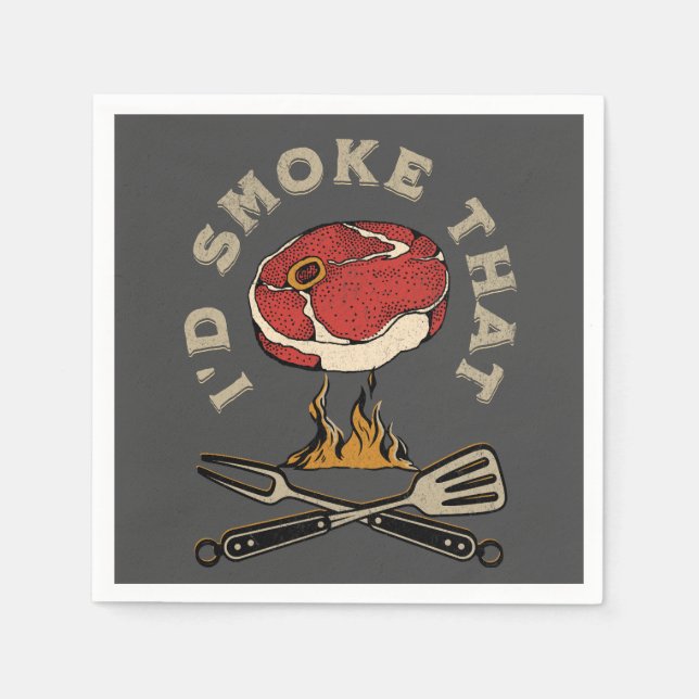 Ich würde das rauchen serviette (Vorderseite)