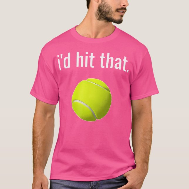 Ich würde das Tennis Funny Tennis Lover treffen T-Shirt (Vorderseite)