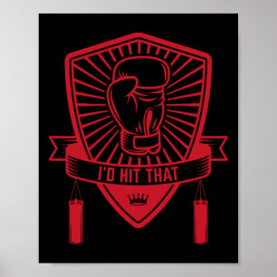 Ich würde das treffen - Boxhandschuh Comt Sports  Poster