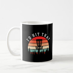 Ich würde das treffen Funny Retro Disk Golf Kaffeetasse