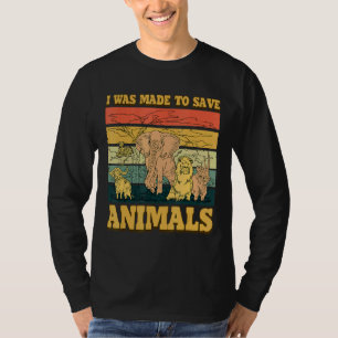 Ich wurde dazu gebracht, Tierschutz Retten T-Shirt